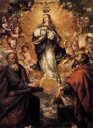 unknow artist Virgin of the Immaculate Conception with Sts Andrew and John the Baptist oil painting reproduction